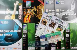 Rugby World Cup Bumper Bundle 1987-2011 (13): 1987, First Stages Programme; 1995, very large
