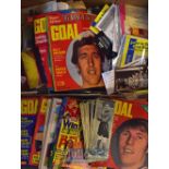 Mixed Selection of Football Ephemera to include trading cards, topical times cards, magazines,