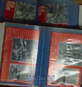 Liverpool football programmes in club binders 1976/77 championship season x 30 programmes