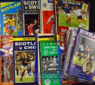 Selection of 1960s-1980s Scotland International Football Programmes to include 62 v Uruguay, 66 v