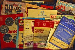 Collection of Football League cup football programmes to include 1961/62 Cardiff City v Wrexham,