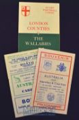 1947-8 Australian Wallabies Tour Rugby Programmes (3): The issues from the games with