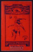 1936/37 Arsenal v Leeds Utd Division 1 football programme 7 November 1936 Good, slight rusty