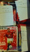 Manchester United Home Football Programmes to include 1999/2000, 2000/2001, 2003/2004, plus 1998/