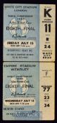 1966 World Cup football tickets to include France v Mexico 13 July 1966 at Wembley; Uruguay v France