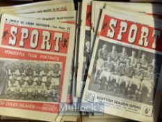 Collection of |Sport| magazines 1949-1951 each 9 ¼ | x 11 ¾| covering mainly football with teams