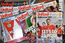 2005/2006 Manchester Utd home football programmes (28) including Champions League and Celtic (Roy