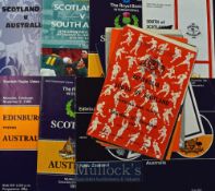 1957-1996 Scottish Sides v Tourists Rugby Programmes (16): Pleasing selection of national and club