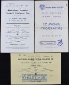 1946/47 Wem Town v Shrewsbury Amateurs football challenge cup final replay football programme 7 June