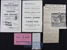 Rare 1945 Kiwis Signed Irish Rugby Package (6): Marvellous memorabilia from Leinster’s 10-all Dublin