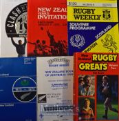 New Zealand Rugby Book/Programmes Selection (7): NZ Rugby Greats Vol. 2 (Howitt); and Wellington v