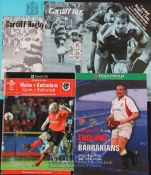 Barbarians Rugby Programme Selection (5): v Cardiff 1980, 1984 7 1985; v England 2002 and v Wales (