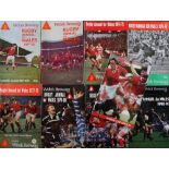 Welsh Brewers’ Rugby Annual for Wales (9): Nine issues in good condition of this popular and