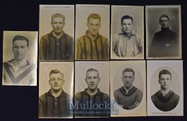 1920~s Wolverhampton Wanderers b&w player postcards by Paulton Brothers scarce issues (9)