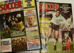 Collection of Soccer Monthly Football Magazines 1978/80 bound in two binders, in as new condition,