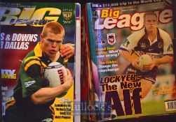 Selection of Rugby League Club Magazines 1980s/90s (#120): Entitled ‘Big League’, varying conditions