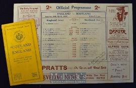 1925 & 1926 Rugby Programme Pair, Scotland v England and Return: Two landmark matches, Scotland’s