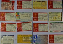 2002/03 Manchester Utd premiership match tickets homes (19) and aways (19). Total (38)