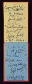 Interesting 1970s Football Autograph Album containing the England team featuring Bobby Moore, Sir