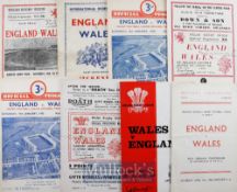 1949-1969 England/Wales Rugby Programmes (9): The issues for the clashes at Cardiff or Twickenham in