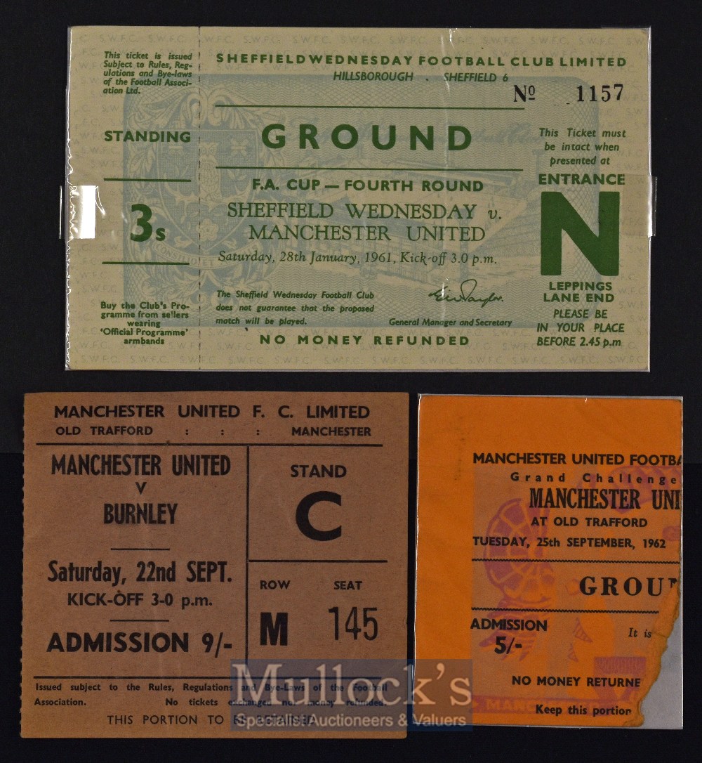 1962/63 Manchester Utd v Burnley 22 September, v Benfica (friendly) 25 September, homes & aways