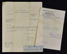 1957/58 Letter invitations to a player from Runcorn FC dated 1st August 1957 for a trial match and