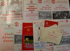 Collection of Manchester Utd match menus, sportsman~s dinner menus & tickets, Association of