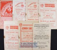 Selection of Accrington Stanley home match programmes to include 1947/48 Bradford City, 1951/52