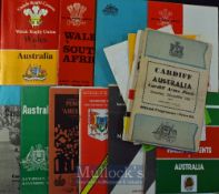 1957-1997 Tourist Rugby Programmes in Wales (#85): Good large collection from Club, Representative