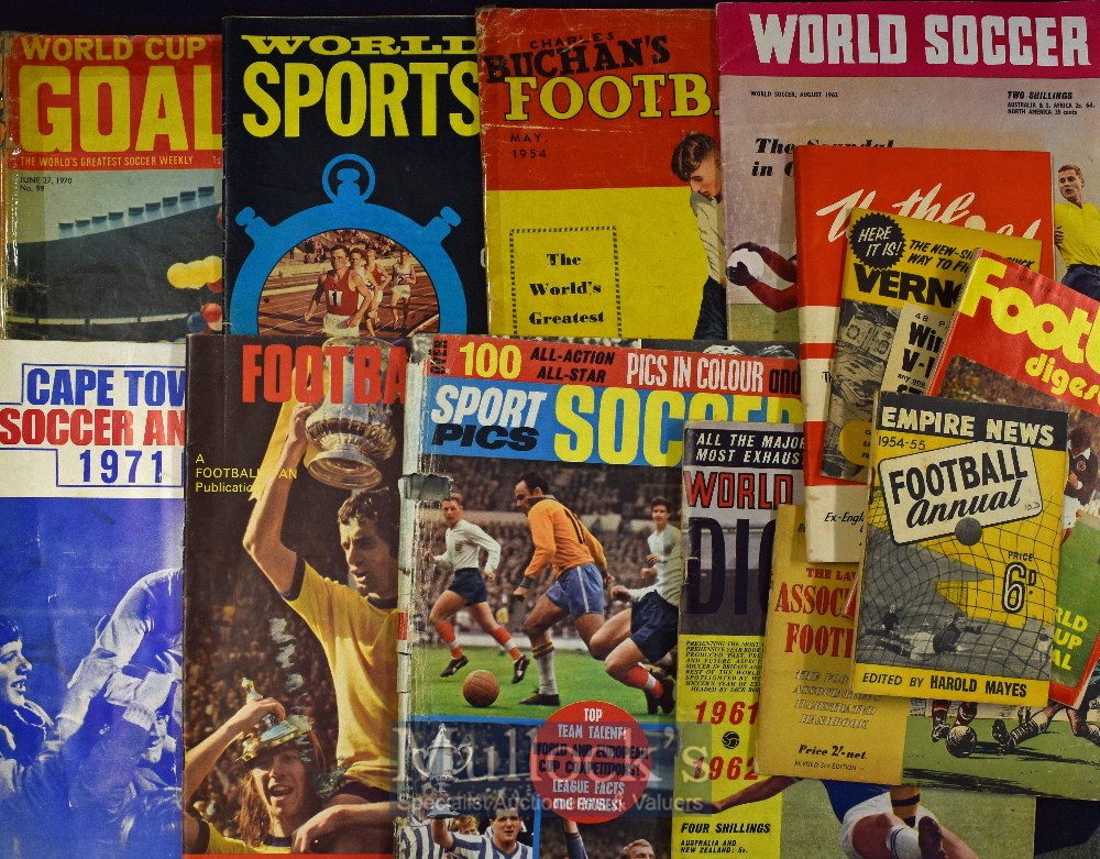 Mixed Football Magazines to include 1974 Football Digest, ~Up The Cherries~ by Tony Pullein