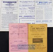 War time football programmes to include 1941/42 Dulwich Hamlet v Scots Guards, 1944/45 Birmingham