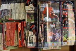 Collection of Manchester Utd home football programmes from 1960 onwards through to 2000~s, many