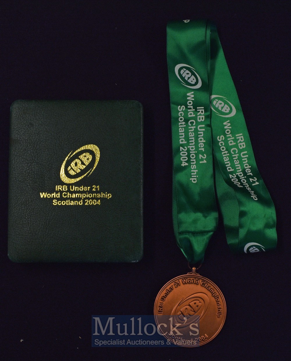 Rare 2004 IRB Under-21 Rugby Championship held in Scotland, 3rd Place medal: Bronze-coloured large