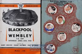 1948 FA Cup final souvenir programme Blackpool to Wembley (Withy Grove Press), 1947 Blackpool