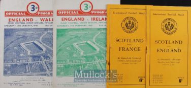 1948 ‘Five Nations Foursome’ Rugby Programmes (4): England v Wales and v Ireland at Twickenham in
