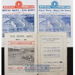 Services Rugby Programmes pre-WW2 & Wartime (4): Royal Navy v RAF and v The Army (both Twickenham)