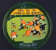 1966 Disney NZ Lions British Lions Rugby Metal Tray: The popular green product from Down Under