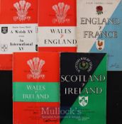 1957 Five Nations & Special Rugby Programme Quintet (5): Scotland v Ireland, England v France and