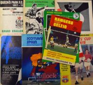 Selection of Scottish football programmes to include 1970 Rangers v Celtic (Glasgow Cup final), 1975
