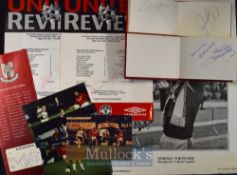 Collection of single sheet reserve issue match programmes Manchester Utd (all 2001) and each