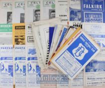 Selection of Scottish football programmes to include Celtic homes v 1957/58 St. Mirren, 1960/61 v