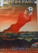 1984 France ~Paris~ European Championship Football Poster in colour, measures 85x60cm approx.