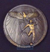 Bronze coloured Portuguese medallion, weight 220 grams approx., in celebration of Eusebio covering