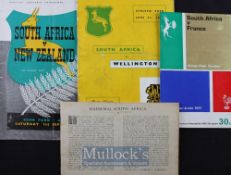 1953/1971 South African Rugby Programme Collection (5) inc Scarce: Taranaki (NZ) v South Africa,