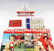 Scotland & Beyond Rugby Souvenirs Selection: 1995 RWC: 3 x Famous Grouse tumblers in box; Daily