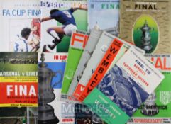 Selection of FA Cup final Football programmes to include 1962, 1965, 1966, 1967, 1968 x 2, 1969,