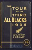 Scarce 1935 New Zealand All Blacks Tour Book: With spine better than usual and only a few marks,