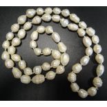 BAROQUE PEARL NECKLACE approximately 82cm long