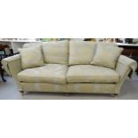 LARGE DURESTA SOFA with a shaped back with loose seat and back cushions, and two separate