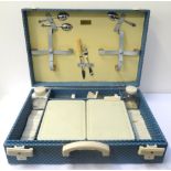 1960s 'BREXTON' PART PICNIC SET in fitted case, and a period Goblin Teasmade